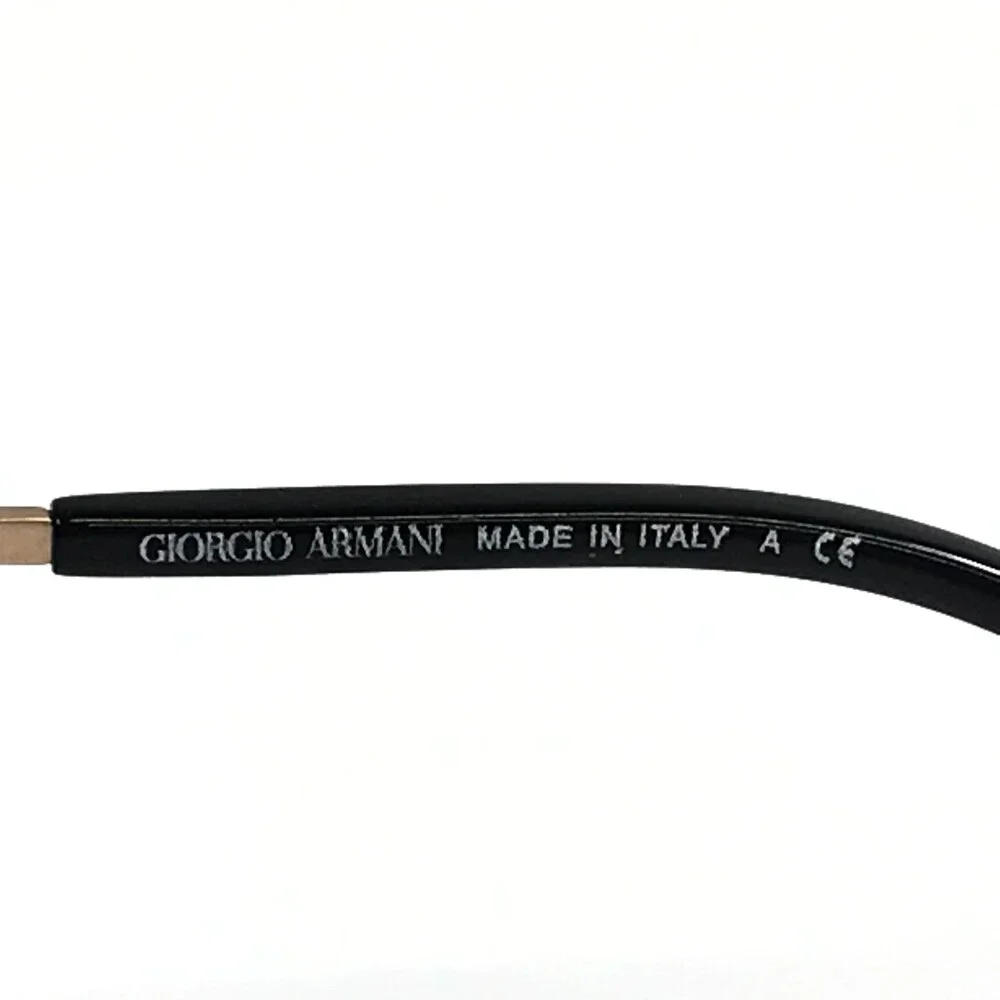 Giorgio Armani Sunglasses AR6043 3006/8H Gold Rimless Frames with Purple Lenses
